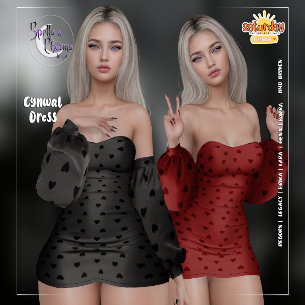 Cynwal Dress - Erika/GenX/Inithium/Legacy/Maitreya/Reborn	&lt;a href=&quot;http://maps.secondlife.com/secondlife/Starfall/49/26/2501&quot; target=&quot;_blank&quot;&gt;Teleport&lt;/a&gt;