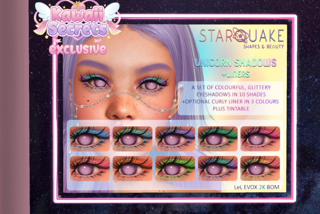 Unicorn Shadows &amp; Liners - EvoX, L$299