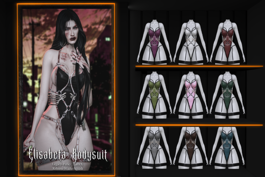 Elisabeth Bodysuit - Legacy/MaitreyaX/Reborn/+mods, L$300 each/L$1800 FP