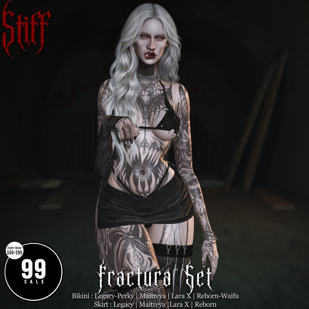 Fractura Bikini &amp; Skirt - Legacy/Maitreya/Reborn/+mods	&lt;a href=&quot;http://maps.secondlife.com/secondlife/Dream%20Isles/47/175/602&quot; target=&quot;_blank&quot;&gt;Teleport&lt;/a&gt;