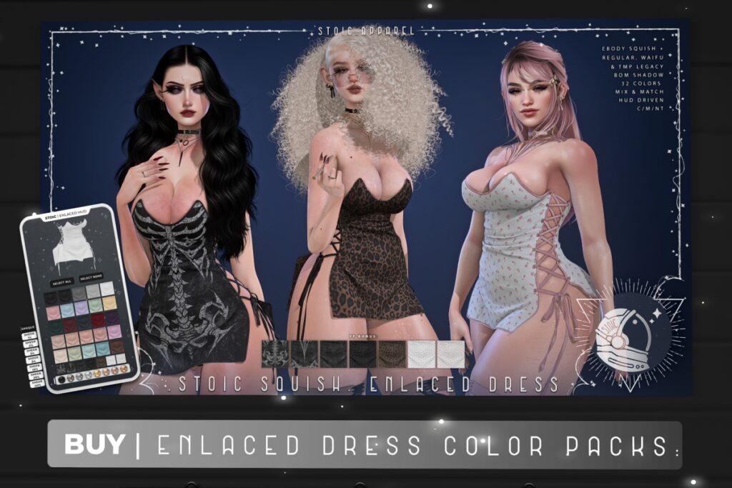 Enlaced Dress - Legacy/Reborn/+mods, L$599 each/L$1299 FP