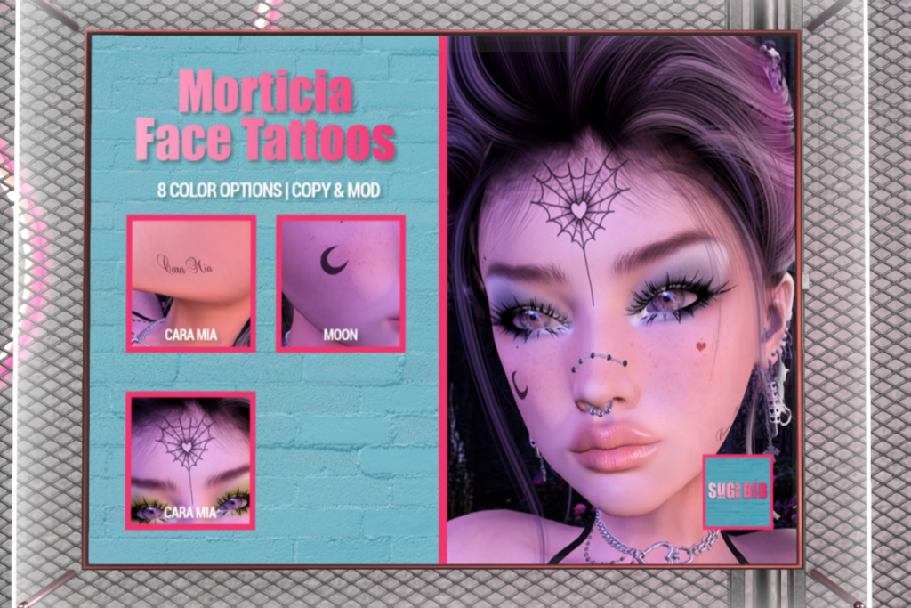 Morticia Face Tattoos - EvoX, L$149