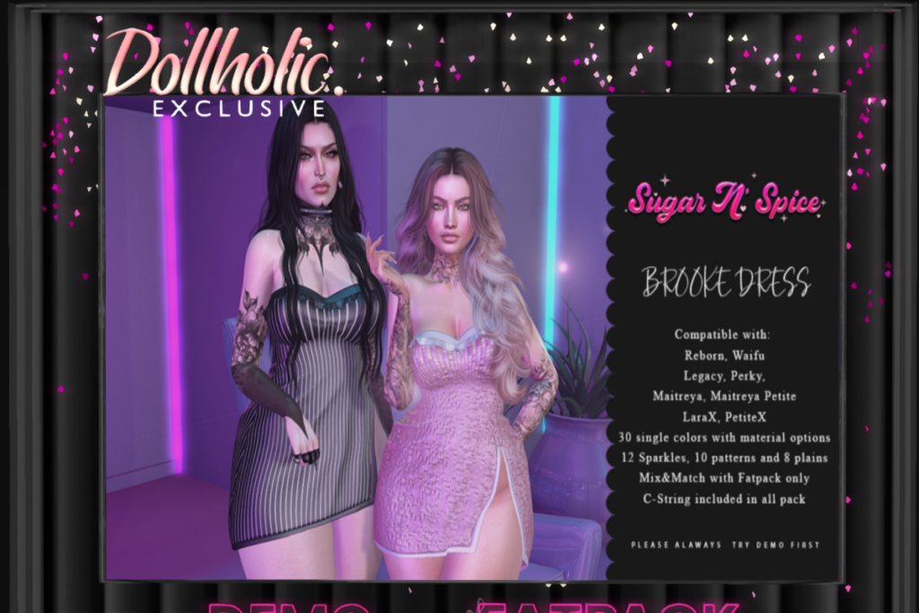 Brooke Dress - Legacy/MaitreyaX/Reborn/+mods, L$149 each/L$375 FP