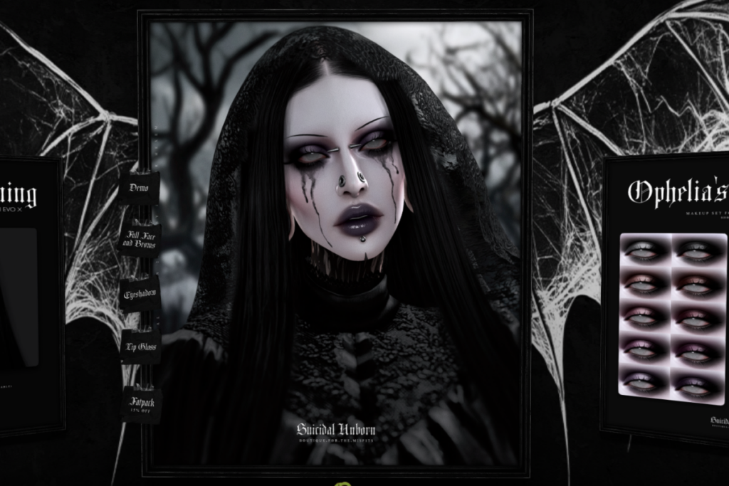 Ophelia&#039;s Mourning Set - EvoX, L$355-L$799 each/L$1283 FP