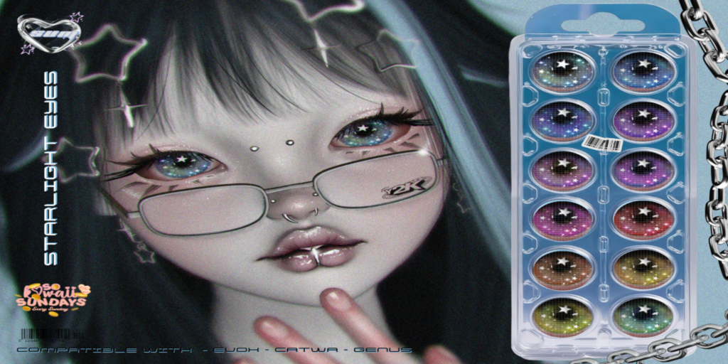 Starlight Eyes - Catwa/EvoX/Genus	&lt;a href=&quot;http://maps.secondlife.com/secondlife/Viktel%20Aria/217/216/21&quot; target=&quot;_blank&quot;&gt;Teleport&lt;/a&gt;