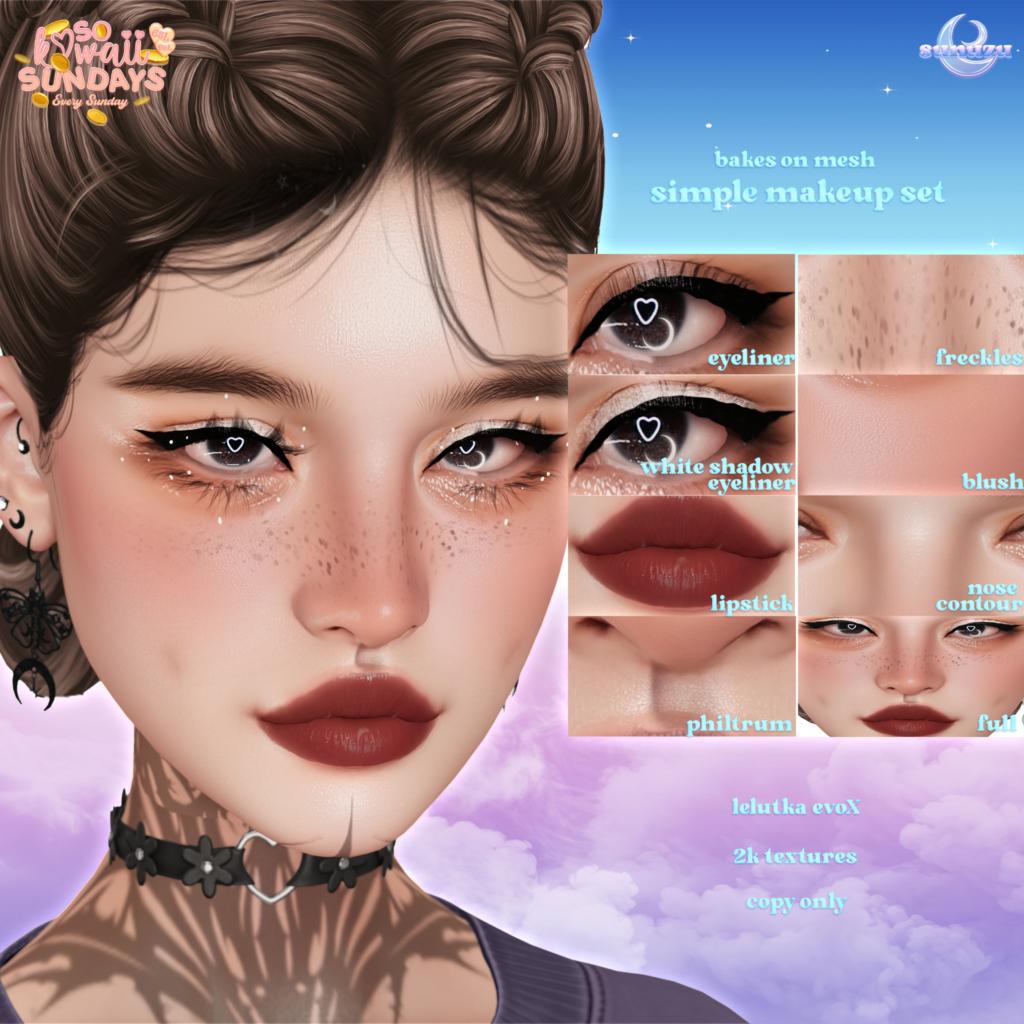 Simple Makeup Set - EvoX	&lt;a href=&quot;http://maps.secondlife.com/secondlife/Eagle%20District/190/217/2137&quot; target=&quot;_blank&quot;&gt;Teleport&lt;/a&gt;