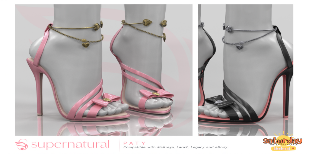 Paty Heels - Legacy/MaitreyaX/Reborn/+mods	&lt;a href=&quot;http://maps.secondlife.com/secondlife/Supernatural/128/155/458&quot; target=&quot;_blank&quot;&gt;Teleport&lt;/a&gt;