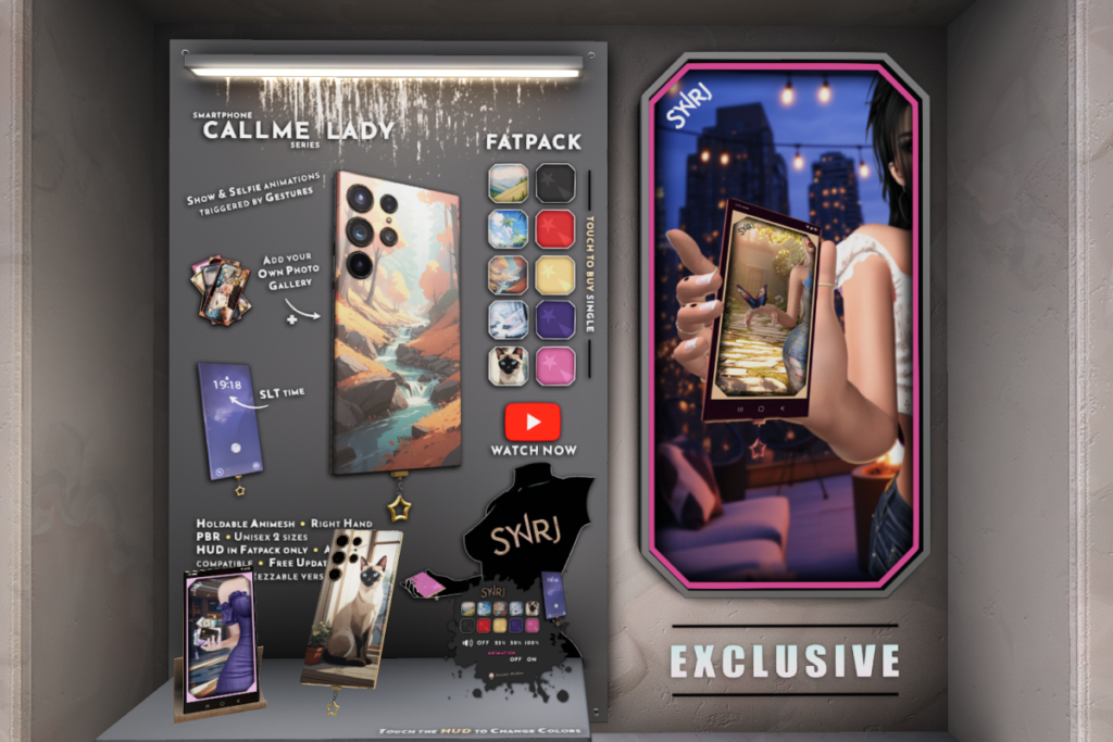 Call Me Lady Phone, L$295 each/L$845 FP