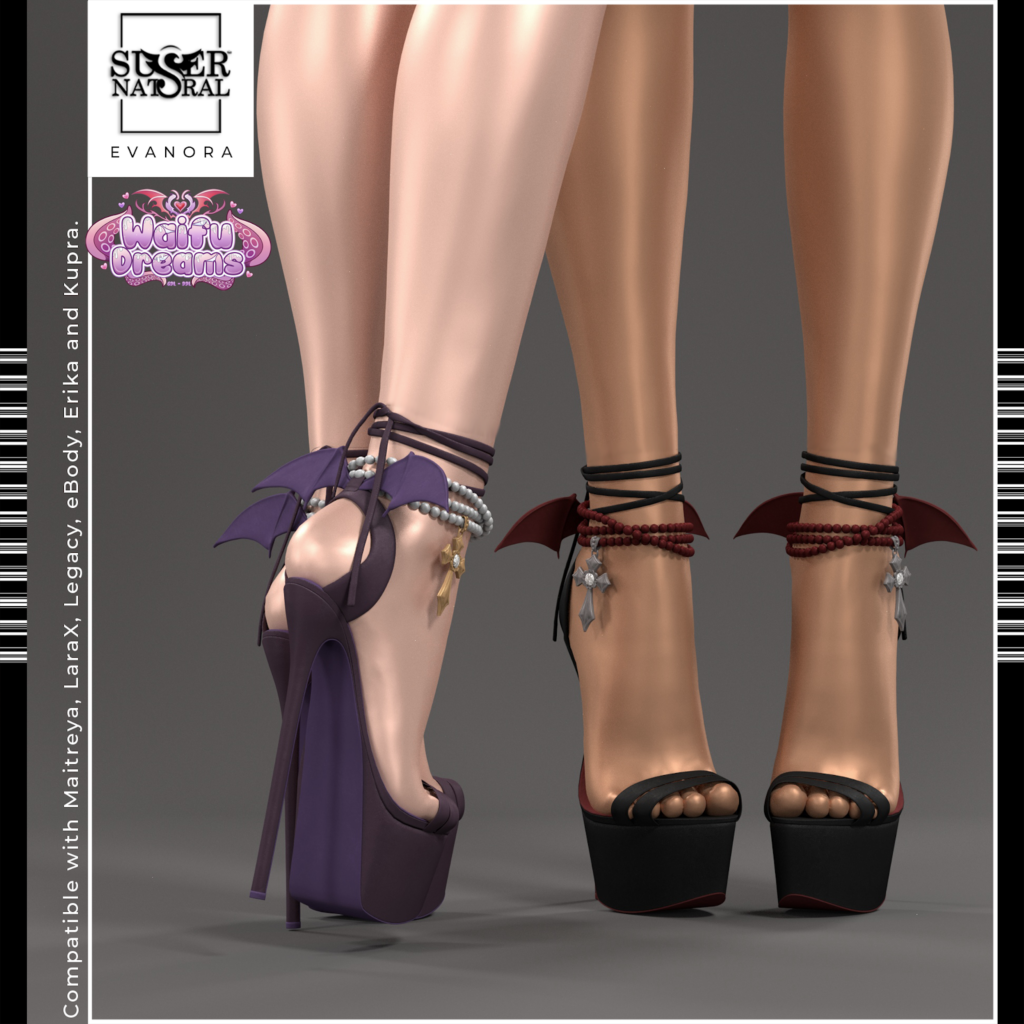 Evanora Heels - Erika/Inithium/Legacy/Maitreya/Reborn/+mods