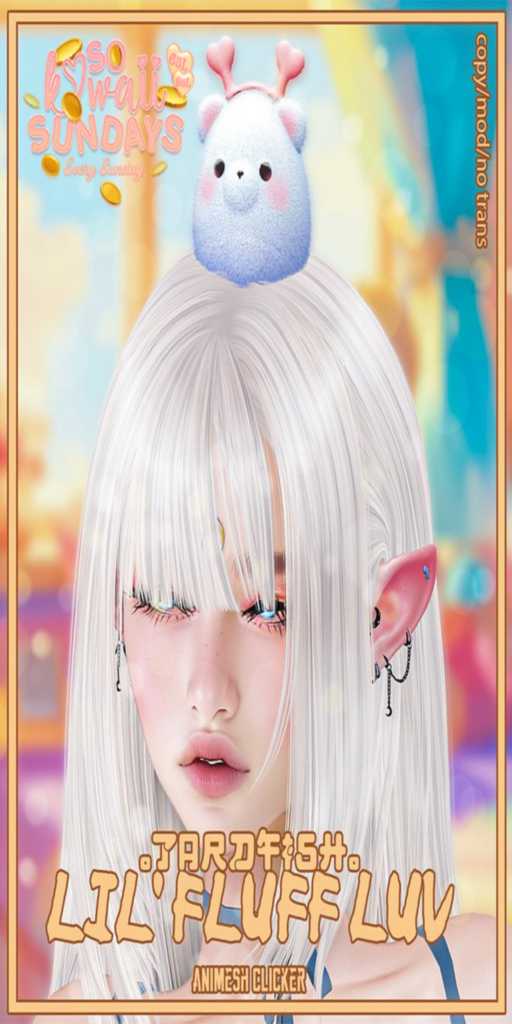 Lil Fluff Luv Animesh Accessory	&lt;a href=&quot;http://maps.secondlife.com/secondlife/Tardfish/129/157/32&quot; target=&quot;_blank&quot;&gt;Teleport&lt;/a&gt;