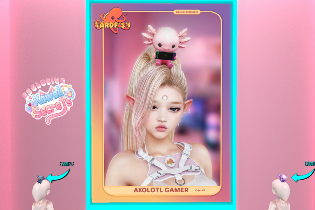 Axolotl Gamer, L$199 each/L$699 FP