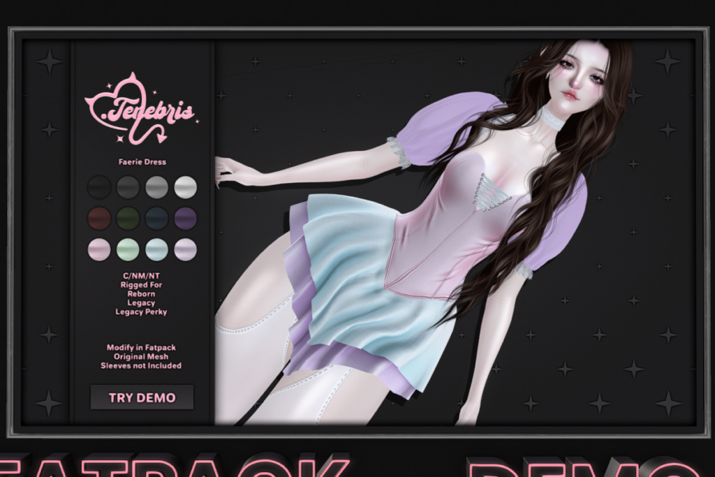 Faerie Dress - Legacy/Reborn/+mods, L$275 each/L$1700 FP