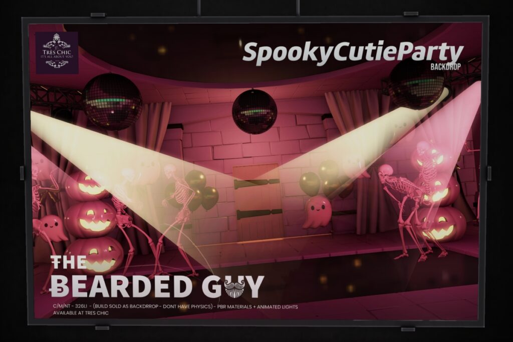 Spooky Cutie Party Backdrop, L$299