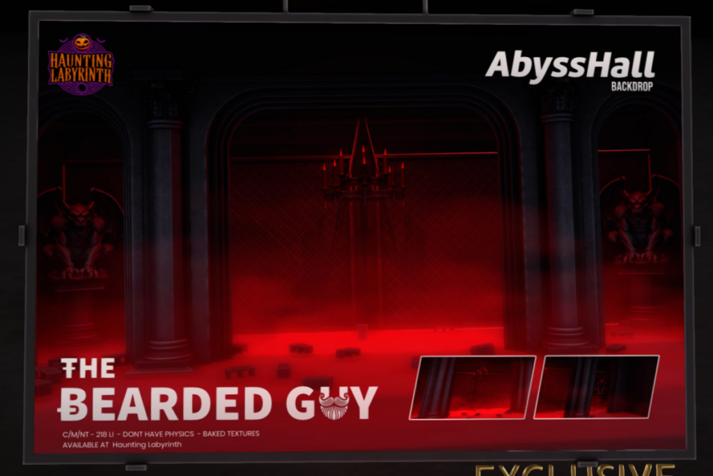 Abyss Hall Backdrop, L$299