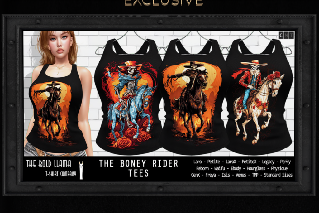 The Boney Rider Tees - See Ad For Fits, L$150