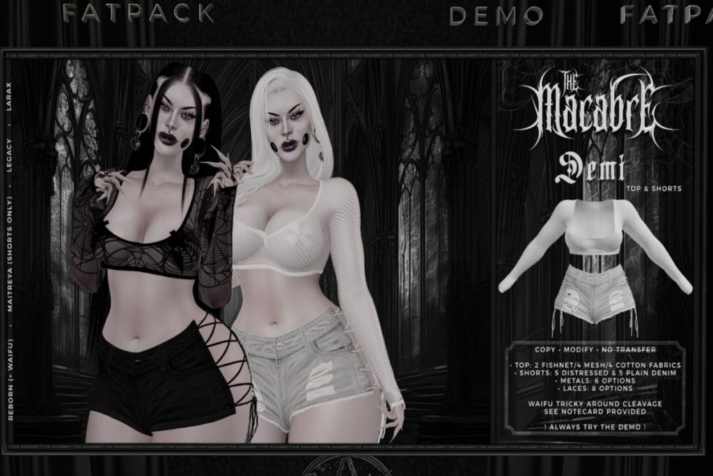 Demi Set - Legacy/Maitreya/Reborn/+mods, L$650