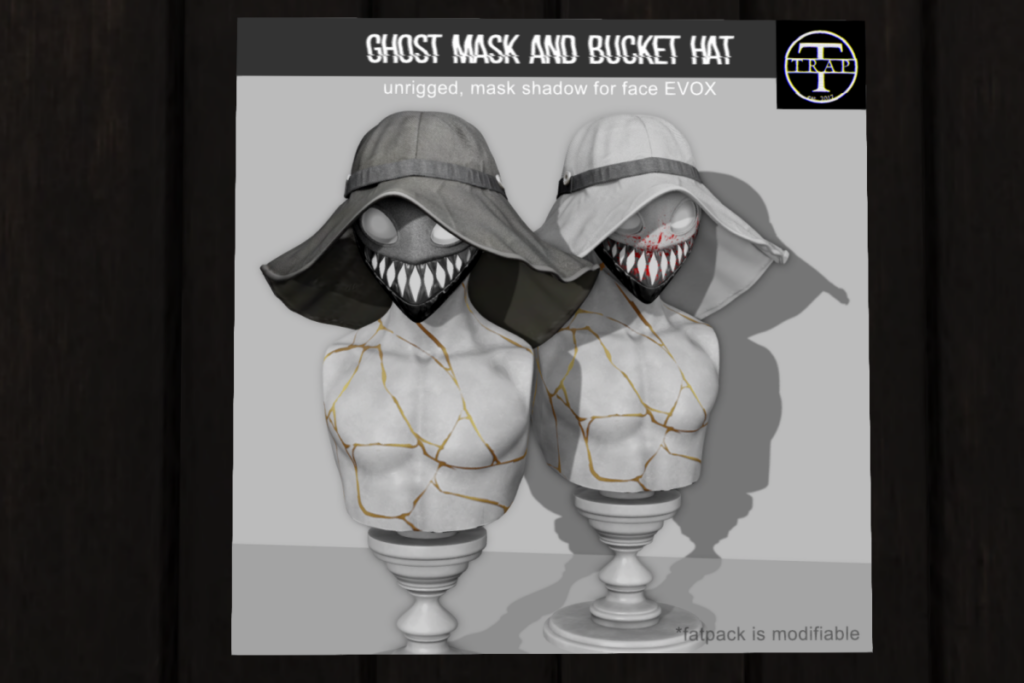 Ghost Mask &amp; Bucket Hat, L$599
