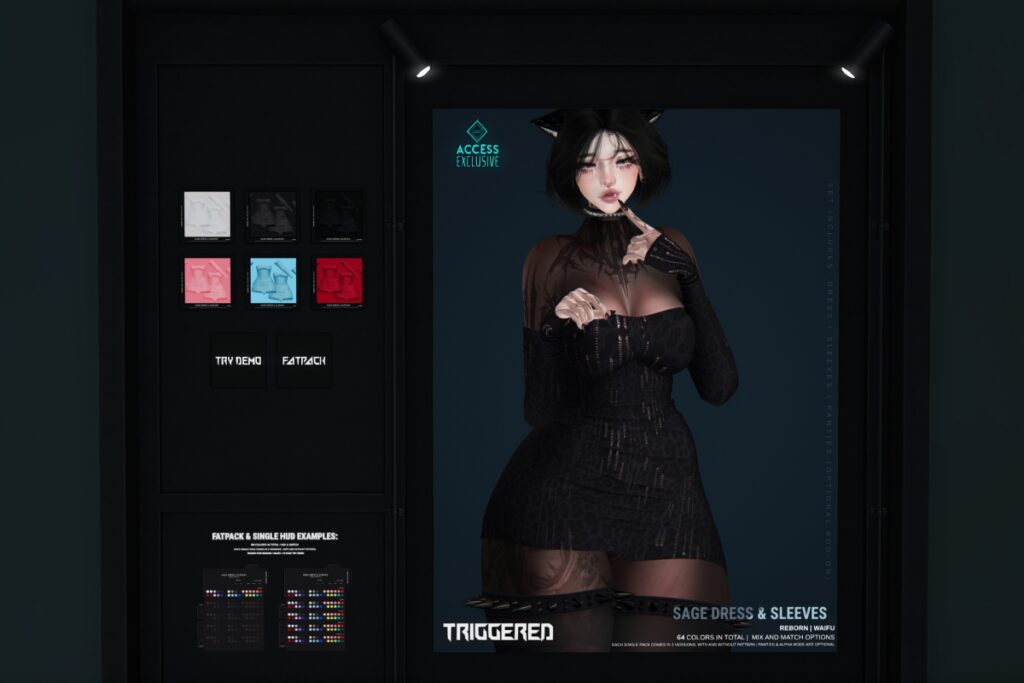 Sage Dress &amp; Sleeves - Reborn/+mods, L$250 each/L$1600 FP