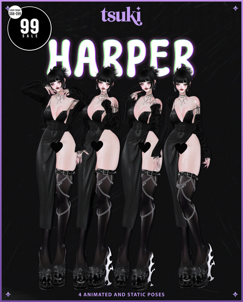Harper Pose Set	&lt;a href=&quot;http://maps.secondlife.com/secondlife/Dark%20Desires/210/201/25&quot; target=&quot;_blank&quot;&gt;Teleport&lt;/a&gt;