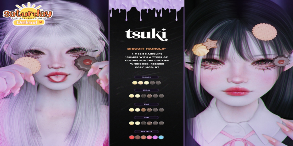 Biscuit Hairclip	&lt;a href=&quot;http://maps.secondlife.com/secondlife/Dark%20Desires/207/202/26&quot; target=&quot;_blank&quot;&gt;Teleport&lt;/a&gt;