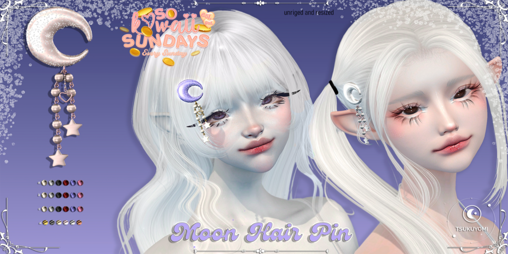 Moon Hair Pin	&lt;a href=&quot;http://maps.secondlife.com/secondlife/Hashira/58/164/3&quot; target=&quot;_blank&quot;&gt;Teleport&lt;/a&gt;