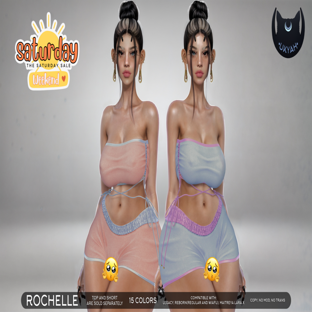 Rochelle Top &amp; Shorts - Legacy/MaitreyaX/Reborn/+mods	&lt;a href=&quot;http://maps.secondlife.com/secondlife/Magic%20Sky/194/96/2022&quot; target=&quot;_blank&quot;&gt;Teleport&lt;/a&gt;