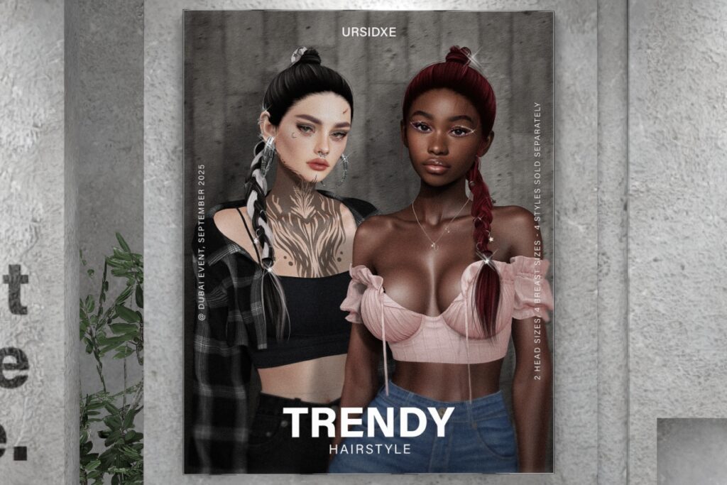 Trendy Hairstyle, L$399/L$199 Upgrade Pack/L$589 FP