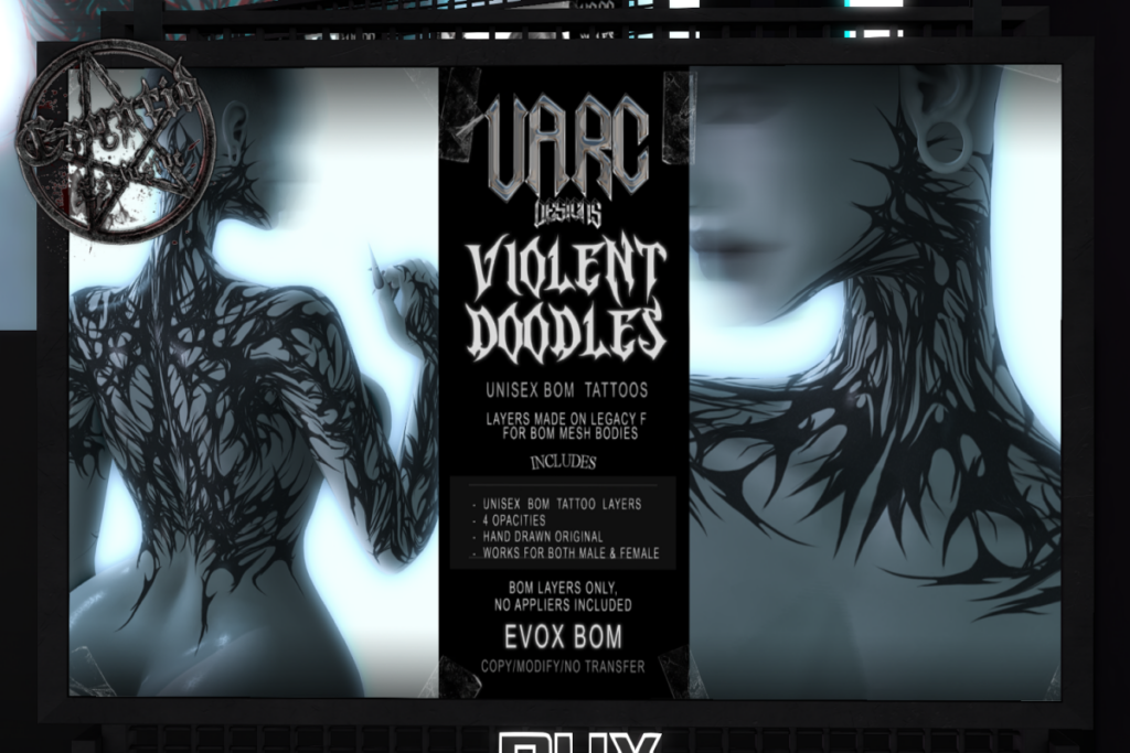 Violent Doodles Tattoo - EvoX, L$300