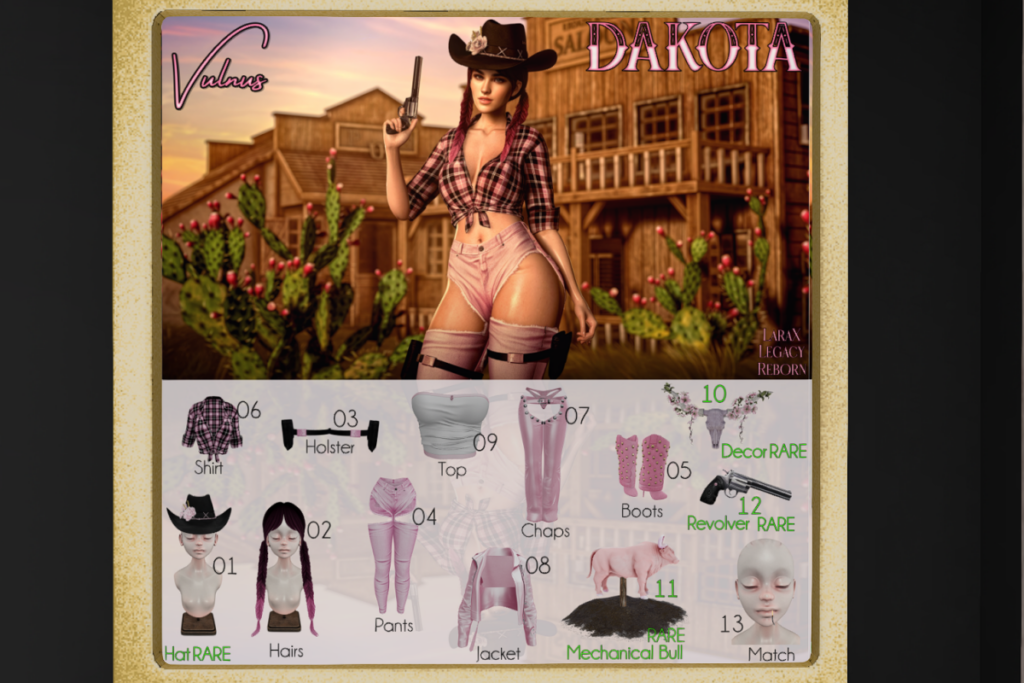 Dakota FollowUp Set - Legacy/MaitreyaX/Reborn, L$65 per play