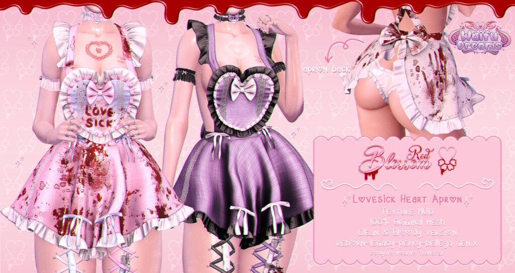 Lovesick Heart Apron - GenX/Legacy/Reborn/+mods