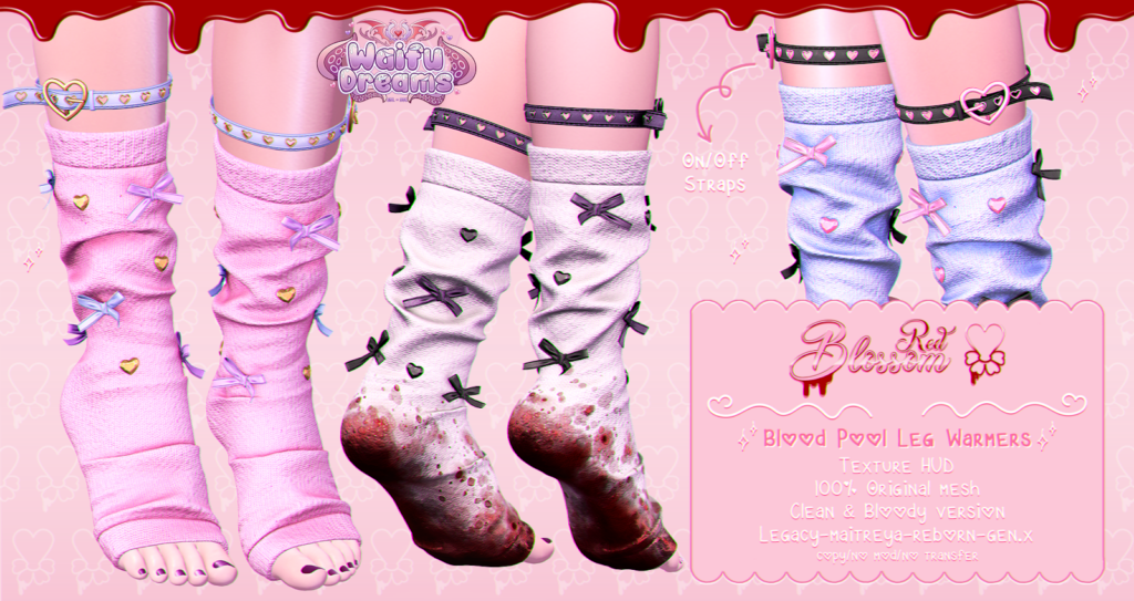 Blood Pool Leg Warmers - GenX/Legacy/Maitreya/Reborn