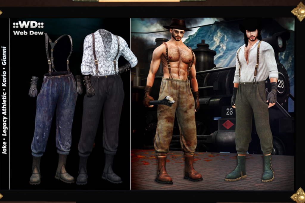 Emmett Pants &amp; Shirt - Gianni/Jake/Kario/Legacy Athletic, L$450 each/L$850 each FP