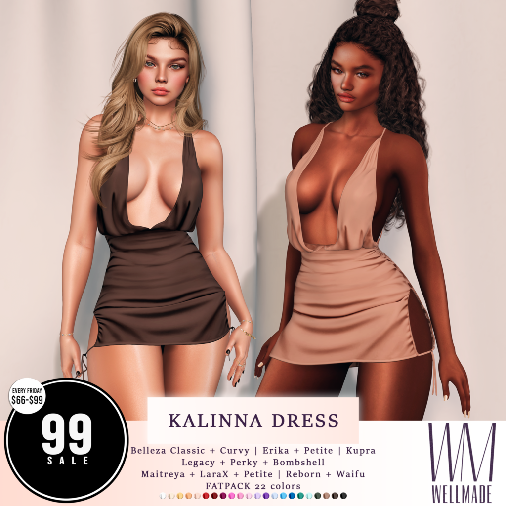 Kalinna Dress - Erika/GenX/Inithium/Legacy/Maitreya/Reborn/+mods	&lt;a href=&quot;http://maps.secondlife.com/secondlife/Serena%20Capri/153/156/3501&quot; target=&quot;_blank&quot;&gt;Teleport&lt;/a&gt;