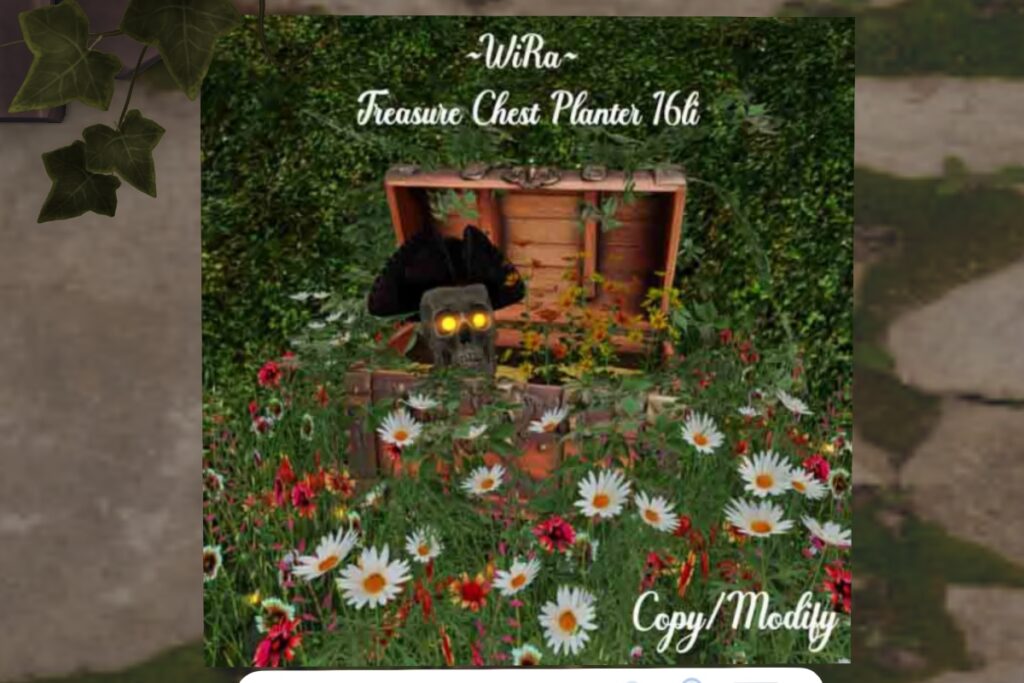 Treasure Chest Planter, L$249
