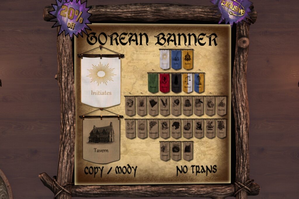 Gorean Banner, L$312 FP