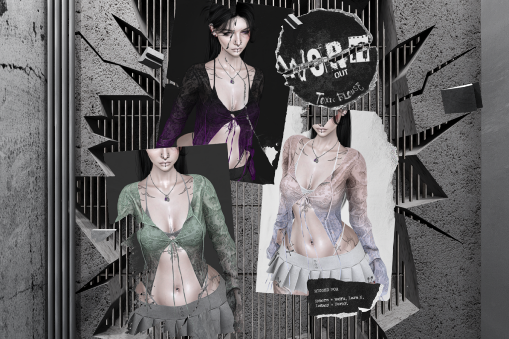 Toxic Blouse - Legacy/MaitreyaX/Reborn/+mods, L$349 each/L$1999 FP