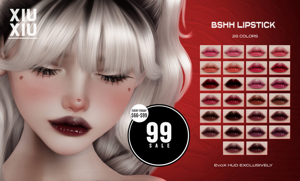 Bshh Lipstick - EvoX	&lt;a href=&quot;http://maps.secondlife.com/secondlife/Paradise%20Isla/197/142/901&quot; target=&quot;_blank&quot;&gt;Teleport&lt;/a&gt;