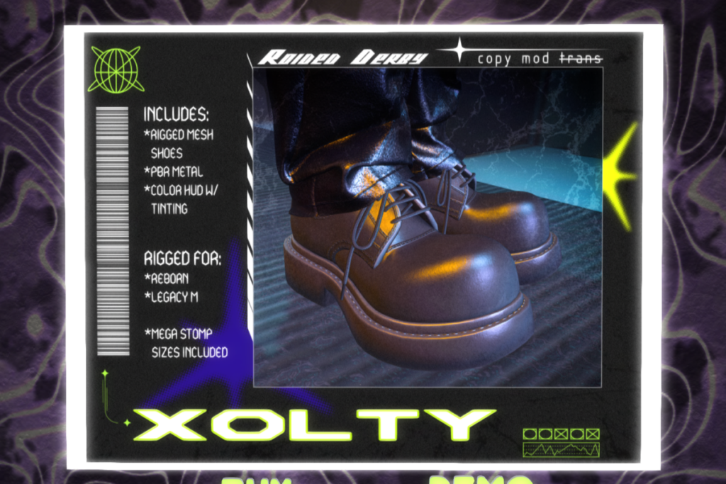 Roided Derby Shoes - Legacy M/Reborn, L$799