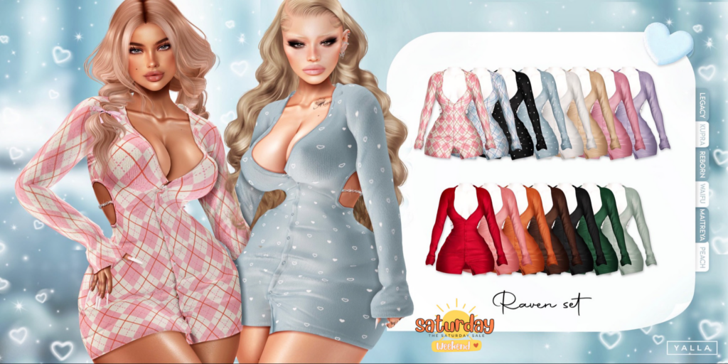 Raven Set - Inithium/Legacy/Maitreya/Peach/Reborn/+mods	&lt;a href=&quot;http://maps.secondlife.com/secondlife/YALLA/62/32/2002&quot; target=&quot;_blank&quot;&gt;Teleport&lt;/a&gt;