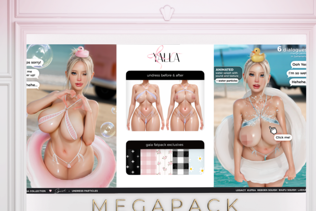 Gaia Bikini Top &amp; Bottom - Inithium/Legacy/MaitreyaX/Reborn/+mods,  L$499 each/L$1999 each FP/L$2999 MP