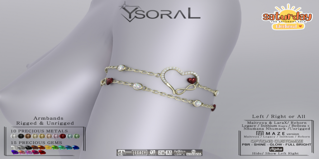 Armband Infinity Love - Belleza/Inithium/Legacy/MaitreyaX/Nhumana/Reborn/+mods	&lt;a href=&quot;https://maps.secondlife.com/secondlife/ysoral/128/128/35&quot; target=&quot;_blank&quot;&gt;Teleport&lt;/a&gt;