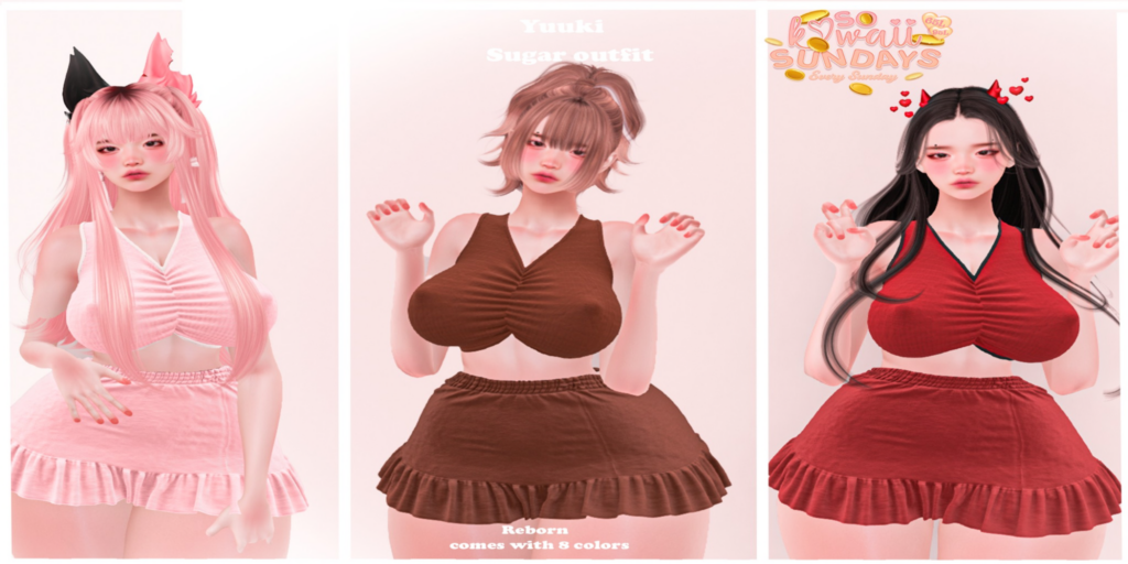 Sugar Outfit - Reborn	&lt;a href=&quot;http://maps.secondlife.com/secondlife/Gigli%20Live/138/191/22&quot; target=&quot;_blank&quot;&gt;Teleport&lt;/a&gt;