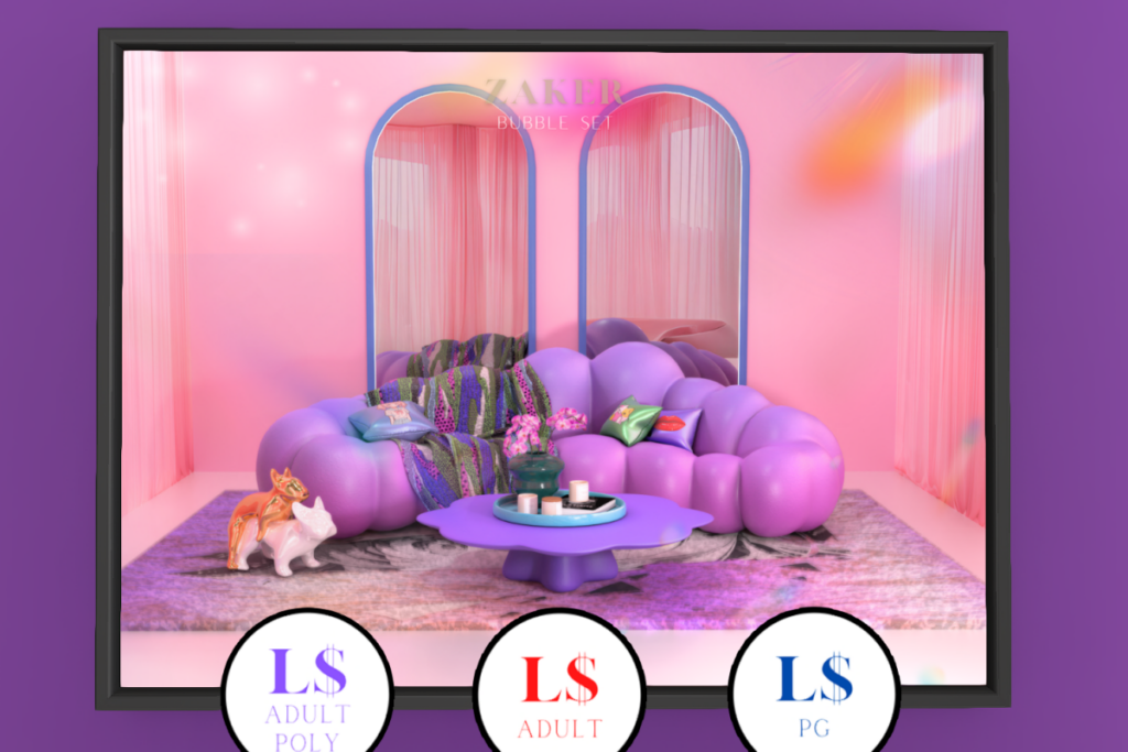 Bubble Set, L$1950-L$3000 each