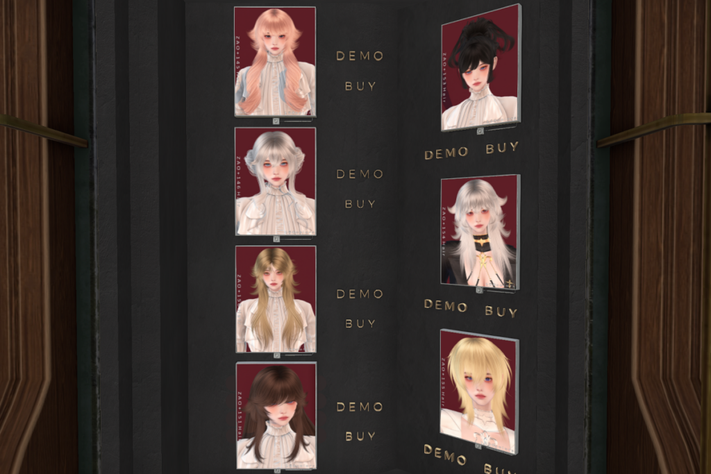 Various Hairstyles, L$432 each