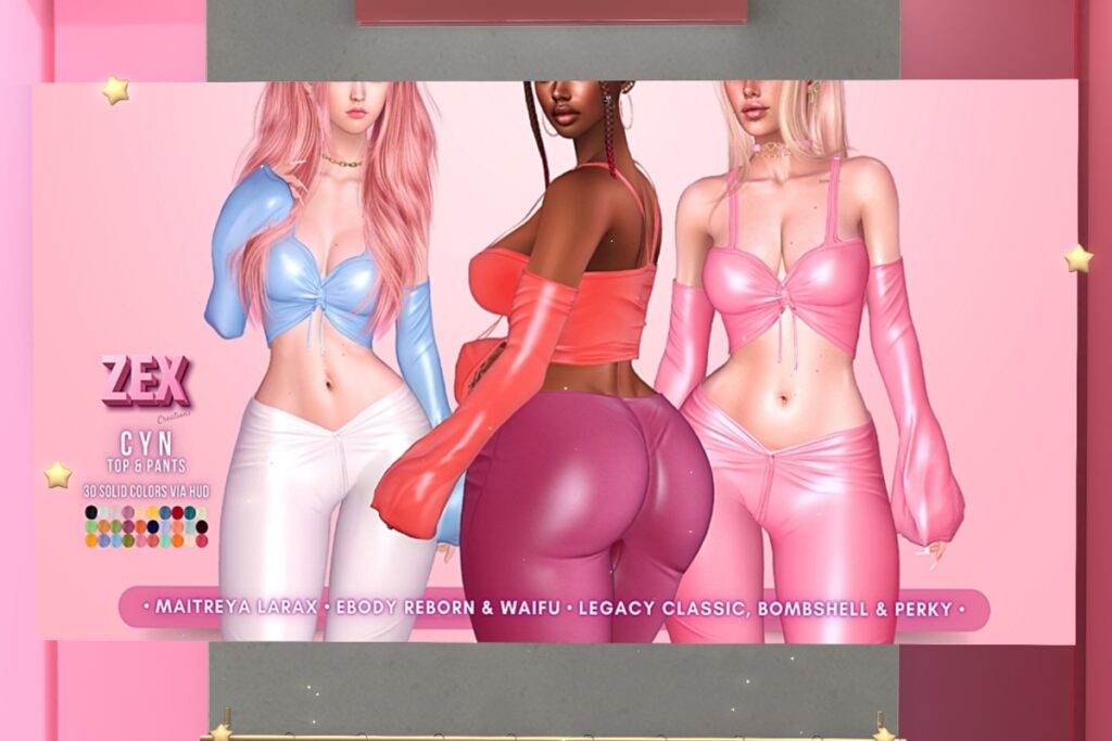 Cyn Outfit - Legacy/MaitreyaX/Reborn/+mods, L$88 each/L$888 FP