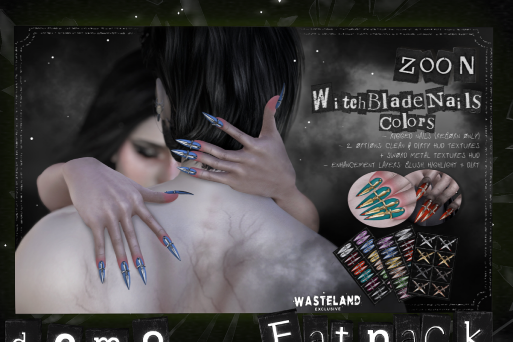 Witch Blade Colors Nail Set - Reborn, L$325