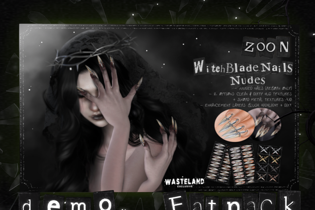 Witch Blade Nudes Nail Set - Reborn, L$325