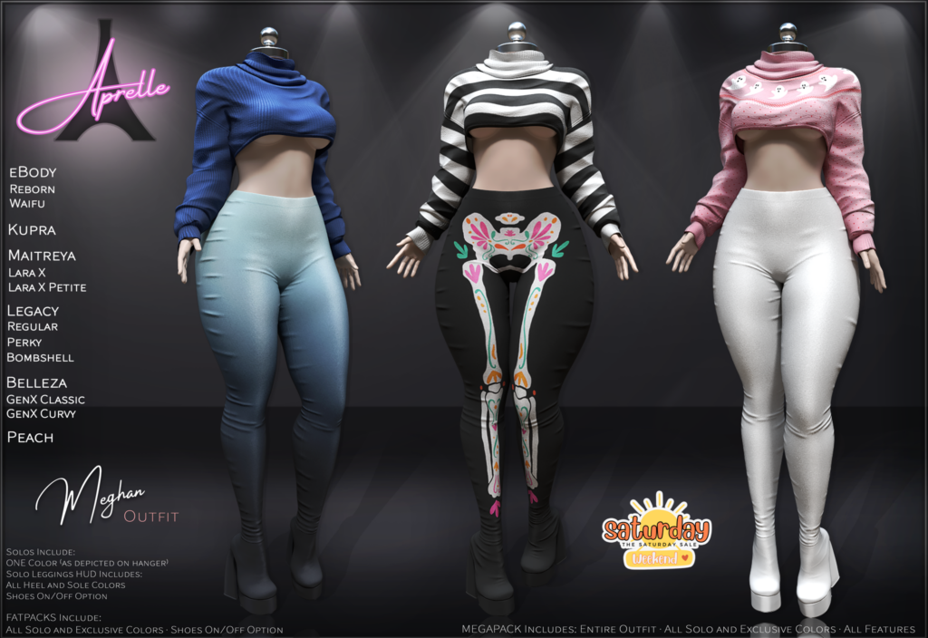Meghan Outfit - See Ad For Fits	&lt;a href=&quot;http://maps.secondlife.com/secondlife/Woodloch/162/123/983&quot; target=&quot;_blank&quot;&gt;Teleport&lt;/a&gt;
