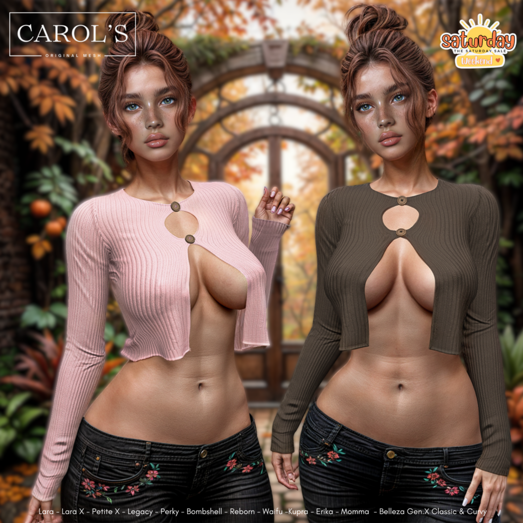 Amy Cardigan - See Ad For Fits	&lt;a href=&quot;http://maps.secondlife.com/secondlife/Nadezhda/135/131/23&quot; target=&quot;_blank&quot;&gt;Teleport&lt;/a&gt;
