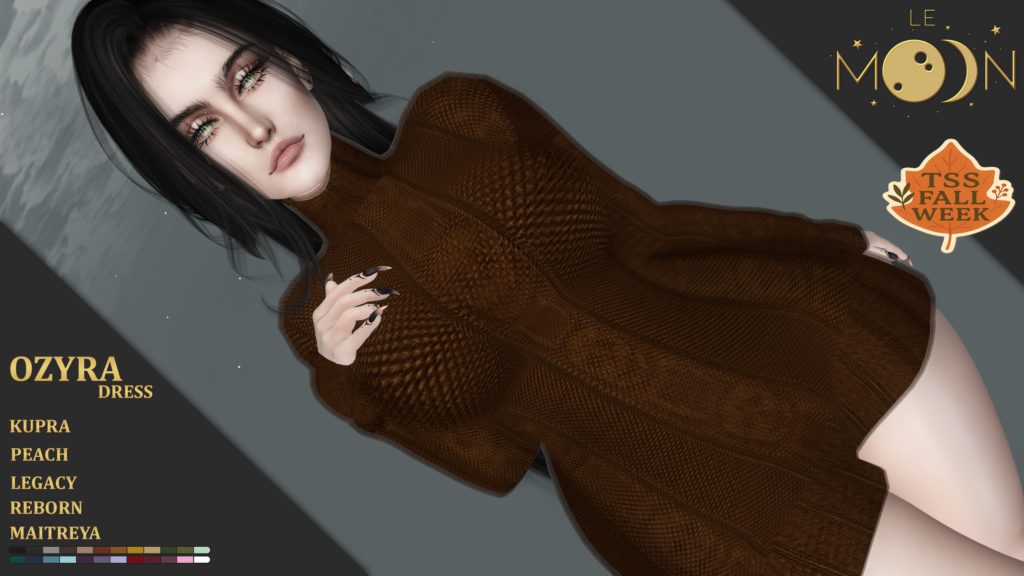Ozyra Dress - Inithium/Legacy/Maitreya/Peach/Reborn	&lt;a href=&quot;http://maps.secondlife.com/secondlife/Moonwall/113/201/33&quot; target=&quot;_blank&quot;&gt;Teleport&lt;/a&gt;